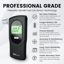 BACtrack S80 Pro Portable Breathalyzer - Black