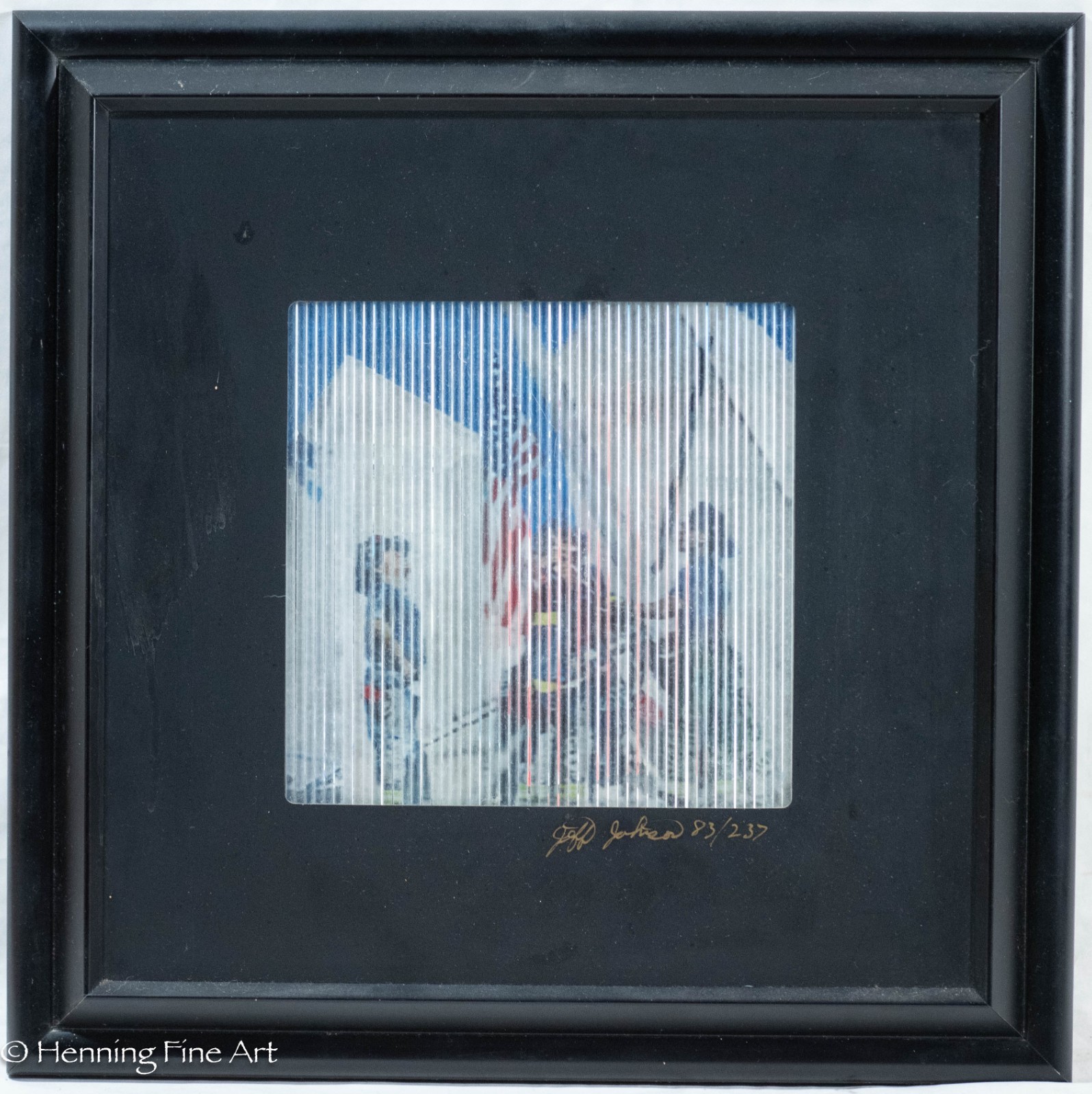Jeff Johnson Kinetic Art Image 'Tears' 9/11 Tribute New York City Op Art Signed