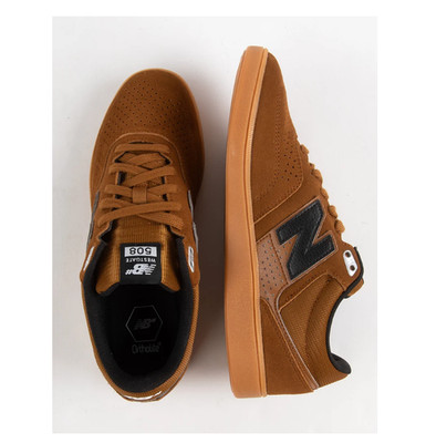 NEW BALANCE Numeric Brandon Westgate 508 Mens Light Brown Suede Skate Sneakers