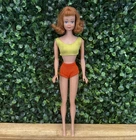 Beautiful 1960’s MIDGE DOLL #860 Flip Titian Hair Original Swimsuit VTG Japan