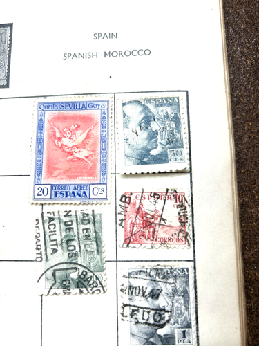 Antike alte Briefmarken Spanien