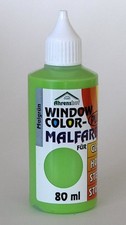5x farba okienna Ahrenshof Window Color Plus Farba do malowania okien Zielony 80 ml