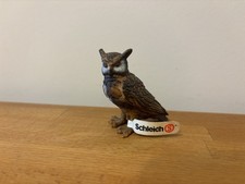 Schleich Vogel Uhu 14247 2001 mit Fähnchen