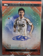 2025 Topps Inception Son Heung-Min Red Auto /5 #20A LAFC MLS 5/5