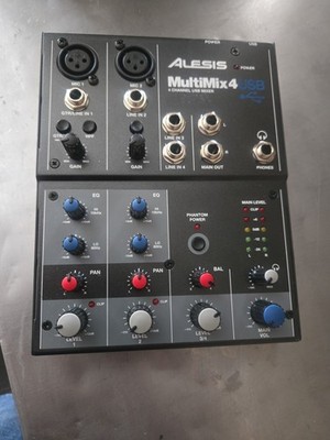 Alesis MultiMix 4 USB FX Mixing Console - Black