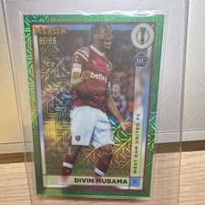 Green Mojo /99 Rookie Topps Merlin 2022-23 Divin Mubama West Ham #85