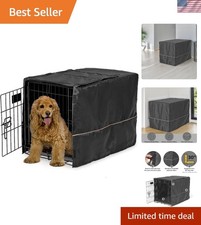 Lightweight Medium Dog Crate Cover in Black   Perfect for Most 30-Inch Crates