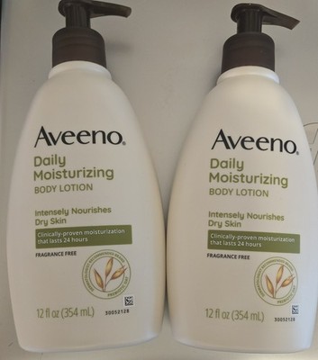 2PK Aveeno Sheer Hydration Daily Moisturizing Dry Skin Lotion, 12 fl oz