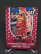 2014 Donruss Production Line Scoring Press Proof Blue /99 LeBron James #3 