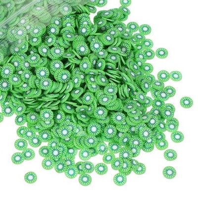 Polymer Clay Slices, 100g Fruit Slice Fruit Art Slices, Green