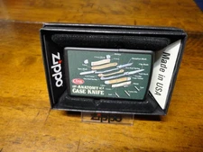 THE ANATOMY OF A CASE XX KNIFE ZIPPO LIGHTER MINT IN BOX