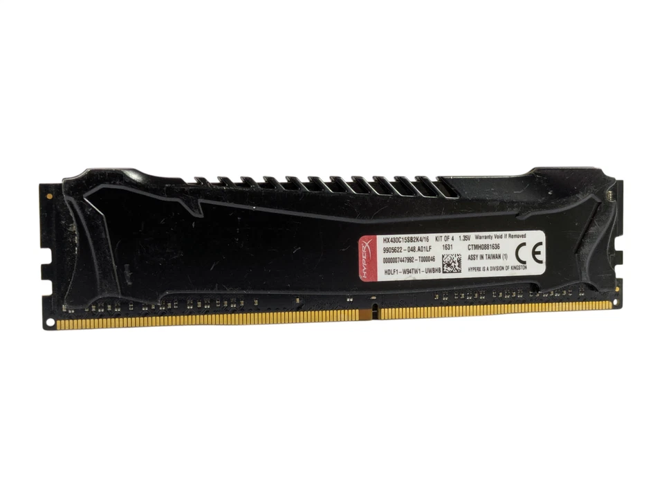 Kingston HyperX Savage 4GB DDR4 Desktop DIMM RAM PC4-3000 CL15 HX430C15SB2K4/16 - Image 2 of 4
