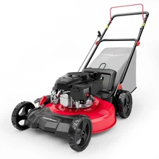 PowerSmart 144cc 21" Push Lawn Mower, 3-in-1, 6 Adjustable Heights, Quick Start