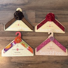 Lindsay Phillips Switch Flops Huge Lot Straps 4 NWT Small Pink Orange Peony Bow