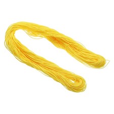 1mm 109 Yard Waxed Polyester Cord Yellow for Jewelry Making