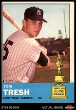 1963 Topps #470 Tom Tresh Yankees SHORT-PRINT ASR 3 - VG