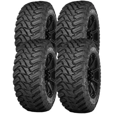 (QTY 4) LT265/75R16 Atturo Trail Blade M/T 123Q Load Range E Black Wall Tires
