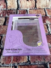 B&Q DIY Eyelash Extension Kit B02 8-18 Mix 156 pcs Cluster Lashes