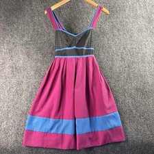 Y2K KIMCHI BLUE Dress M Black Pink Prom Colorblock  Mini