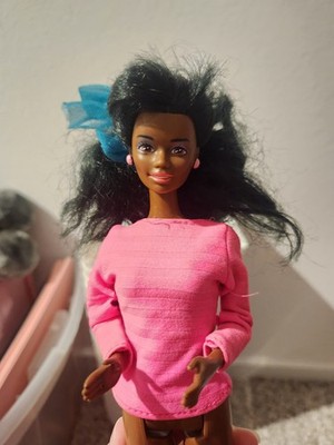 Barbie Christie Doll African American Black AA 1990s Friend Blue Shadow 