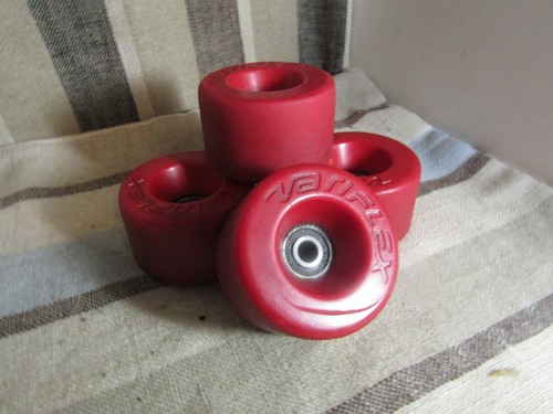 Vintage OG 1970s VARIFLEX Old School Skateboard Wheels Set Of 4-Red