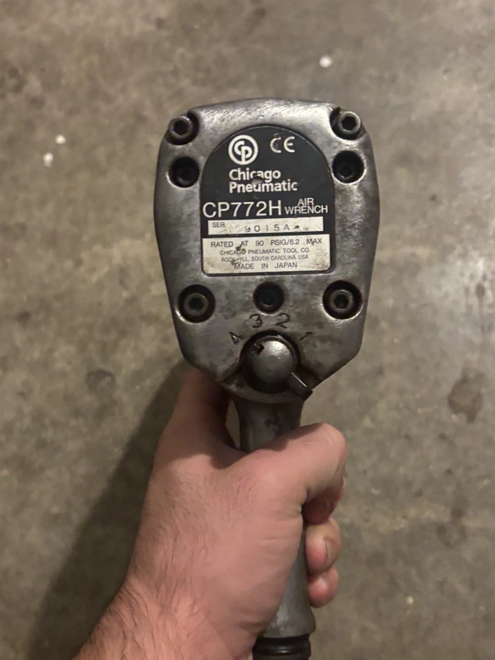 Chicago Pneumatic CP772H-6 3/4" Air Wrench 90 PSIG-6.2 Bar MAX Made in Japan - Image 2 of 4