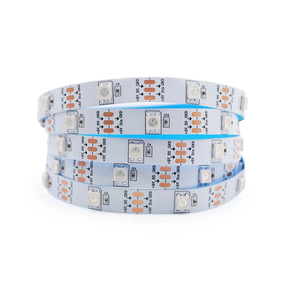 5V 1-5m WS2812B LED Streifen RGB Licht Individuell Adressierbar 30 60 144leds/m - Bild 2 von 4
