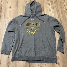 Wichita State Shockers Baseball Under Armour Team Issued Sweatshirt  XL Numbered
