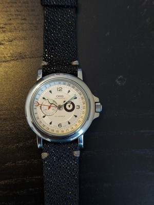 ORIS Automatic Calendar 27 Jewels All S.Steel Beautiful Men's Watch 