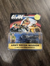 G.I. Joe Army Recon Mission Duke & Silver Mirage Motorcycle action Sealed