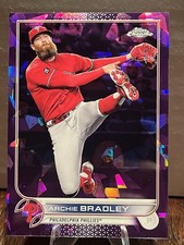 2022 Topps Chrome Sapphire Baseball Archie Bradley Purple Sapphire Refractor /10