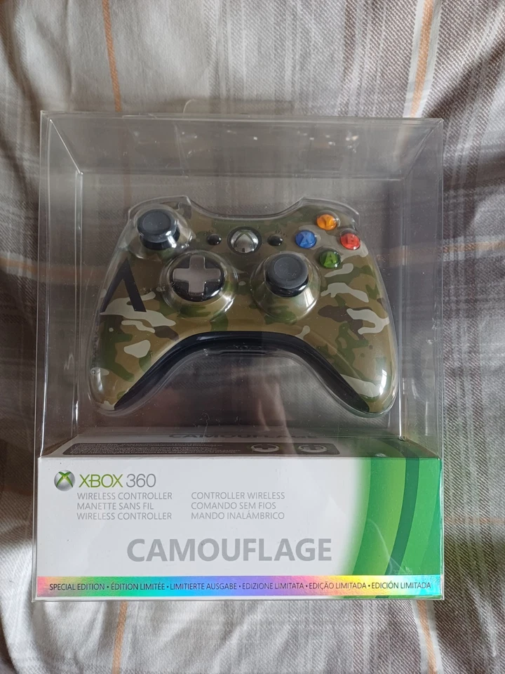 Manette Xbox 360 Sans Fil - Édition Artic Camouflage - Officielle Microsoft