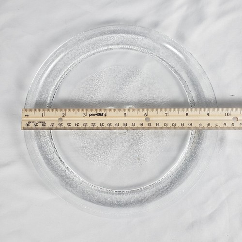 Glass Microwave Replacement Plate 9.5 In Diameter With Turntable Pre-Owned - Picture 3 of 4