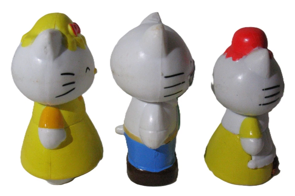 Lote de 3 mini figuras de plástico de Sanrio Hello Kitty circa 1976? Foto 4 de 4