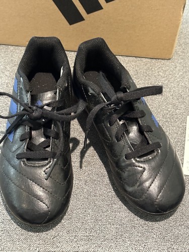 Adidas Kids Boys Goletto VII FG J Black Blue Lace Up Soccer Cleats Shoes 13K - Picture 4 of 7