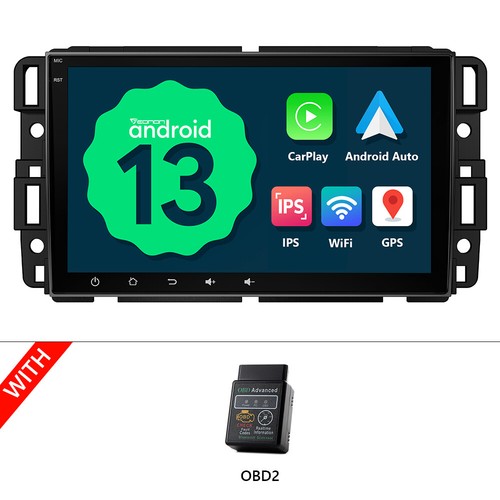 For GMC Acadia 2007-2012 CarPlay Android Auto 13 Car Radio Stereo GPS Navigation - Picture 22 of 28