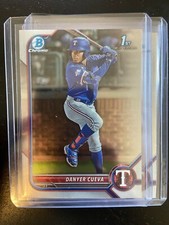 2022 Bowman Chrome Danyer Cueva RC 1st Rangers BCP-173 B1