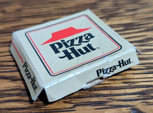 Barbie Pizza Party Pizza Hut Cardboard Box - Replacement Piece - Fair Condition
