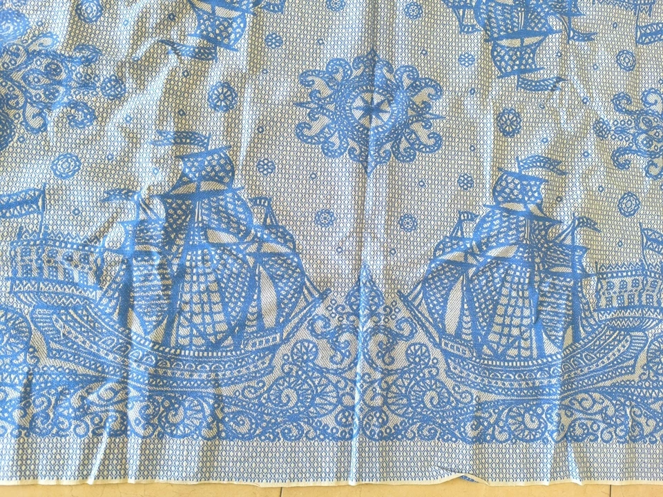 bebé niños manta idea regalo hogar niña niño azul blanco envío vintage retro Foto 4 de 4