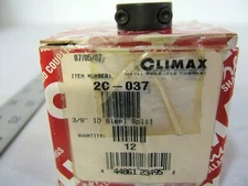 CLIMAX, 2C-037, 3/8" ID 2PC CLAMP, SHAFT COLLAR, STEEL, PRICE EACH