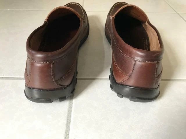 Мужские мокасины для вождения Allen Edmonds Boulder Venetian, коричневые, 9,5 D - Изображение 4 из 4