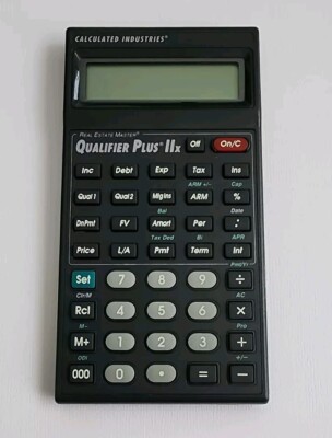 Calculated Industries Real Estate Master IIx Qualifier Plus IIx Calculator