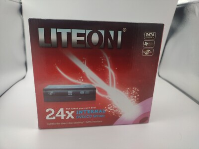 Lite-On eHAU324-11 24x External SATA DVD/CD Smart-Erase-Burn Writer DVDRW Sealed