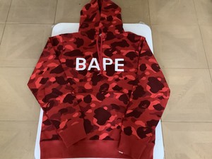 bape red camo