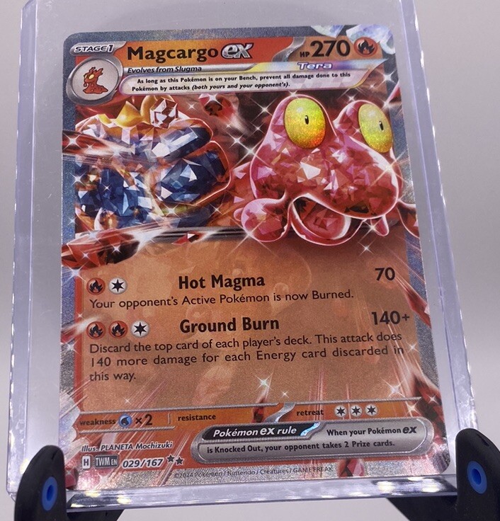 Pokémon TCG - Magcargo Ex Ultra Rare - 029/167 - Twilight Masquerade NM
