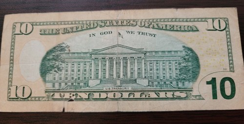 2013 10 DOLLAR BILL LOW SERIAL NUMBER MB00006118D CIRCULATED FEDERAL RESERVE NOT - Picture 2 of 3