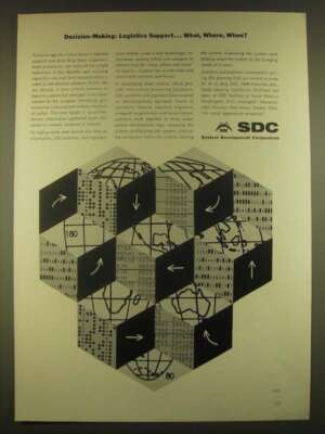 1963 SDC System Development Corporation Ad - Logistics Support