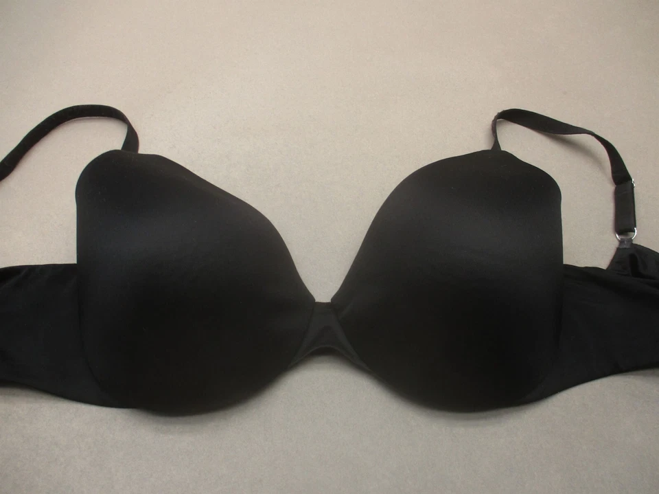 Sutiã feminino 34C JOCKEY REAL FIT preto forrado com aro fecho traseiro semi sutiã 8K - Imagem 2 de 4