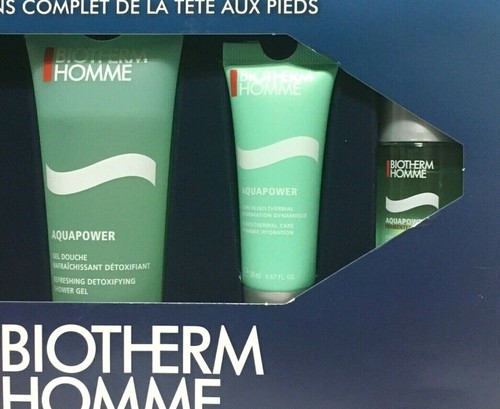 Biotherm Homme Aquapower 5pc Gift Set Head-to-Toe Complete Skincare Regimen BNIB - Picture 6 of 8