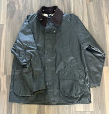 Men  s Barbour Classic Bedale Waxed Jacket Olive - Size 44